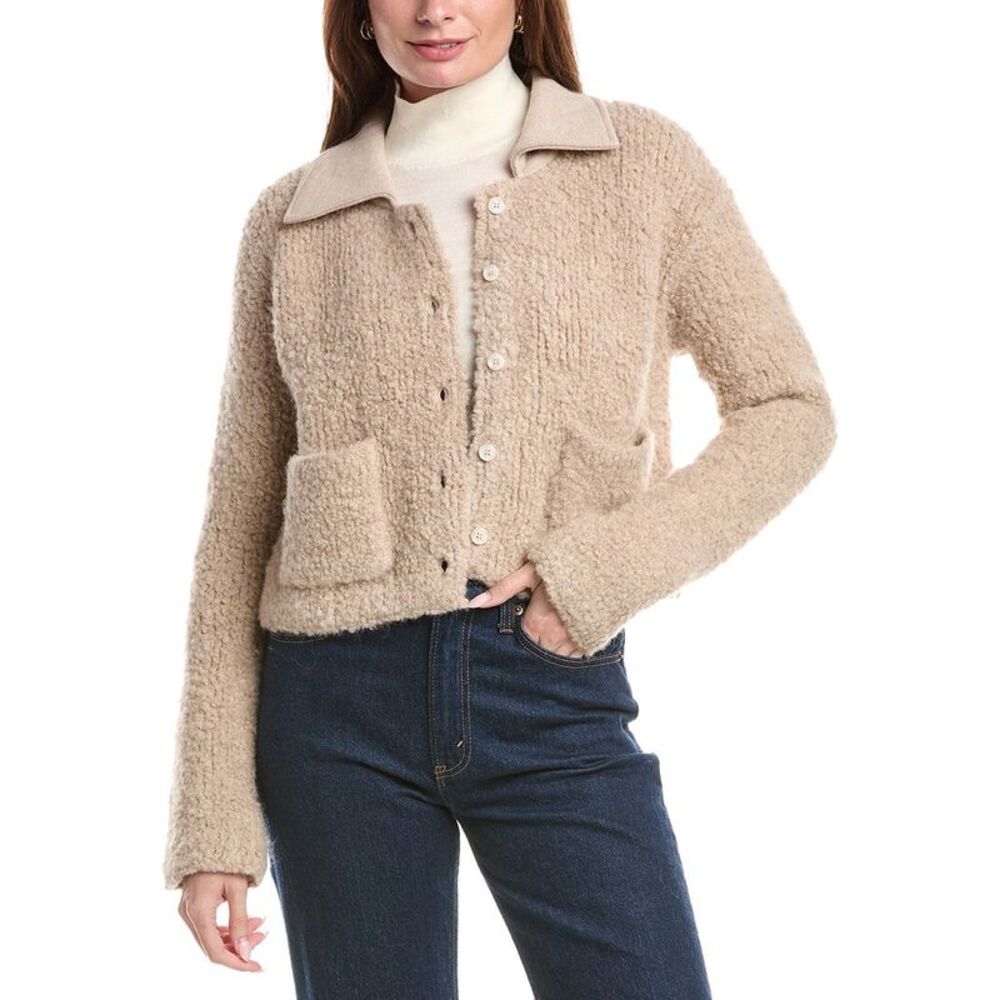 Naadam Womens  Italian Super Luxe Alpaca & Wool-Blend Jacket, Brown